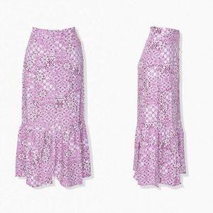Ornate Maxi Skirt Lavender NWT
